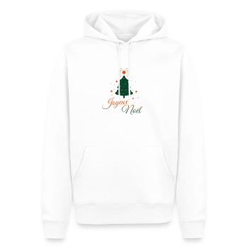 Sapin rouge et vert : le charme traditionnel de No - Sweat à capuche Premium bio Homme - blanc - Devant - Nico (187cm)
