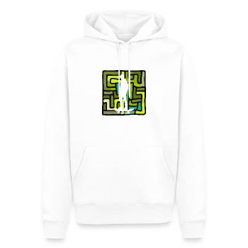 Skater Skating Kickflip - Sweat à capuche Premium bio Homme - blanc - Devant - Nico (187cm)