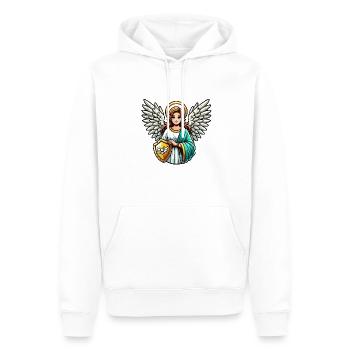 engel frau - Männer Premium Bio Hoodie - Weiß - Vorne - Nico (187cm)