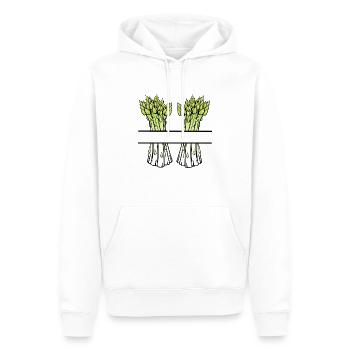 Spargel zwei Bündel Banner - Männer Premium Bio Hoodie - Weiß - Vorne - Nico (187cm)