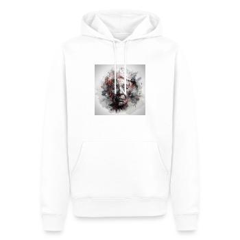 Art de la vieille femme - Sweat à capuche Premium bio Homme - blanc - Devant - Nico (187cm)