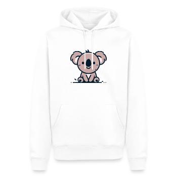 Koala animal de compagnie - Sweat à capuche Premium bio Homme - blanc - Devant - Nico (187cm)