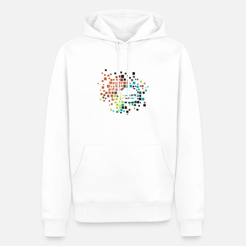 Frites de restauration rapide - Sweat à capuche Premium bio Homme - blanc
