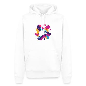 Guitarist Bassist Basser - Men’s Premium Organic Hoodie - white - Front - Nico (187cm)