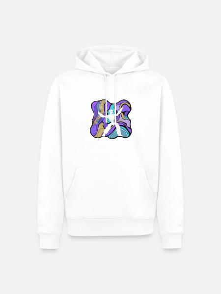 Tanzsport Modern Tanzpaar - Männer Premium Bio Hoodie - Weiß