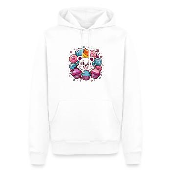 Kawaii Anime – Süßes Manga Design für Otakus Teddy - Männer Premium Bio Hoodie - Weiß - Vorne - Nico (187cm)