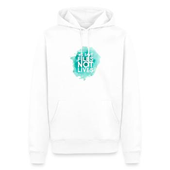 weSAVE_Gi - Sweat à capuche Premium bio Homme - blanc - Devant - Nico (187cm)