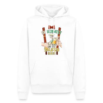 JGA Junggesellenabschied Bier Saufen Lustig Spruch - Männer Premium Bio Hoodie - Weiß - Vorne - Nico (187cm)