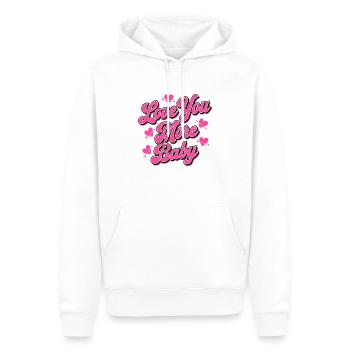 I Love You My Love T-Shirt zum Valentinstag Geschenk - Männer Premium Bio Hoodie - Weiß - Vorne - Nico (187cm)
