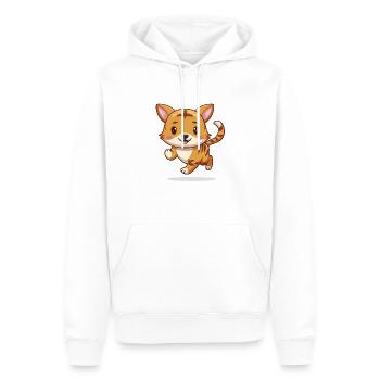 Tigerinchen – Le petit garçon manqué ! - Sweat à capuche Premium bio Homme - blanc - Devant - Nico (187cm)