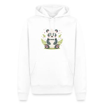 BamBam – Le petit expert en bambou ! - Sweat à capuche Premium bio Homme - blanc - Devant - Nico (187cm)