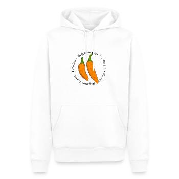 Bulgarian Carrot - Männer Premium Bio Hoodie - Weiß - Vorne - Nico (187cm)