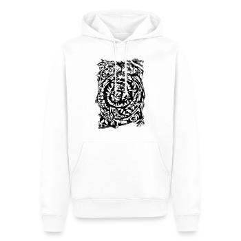 aztec mandala - Männer Premium Bio Hoodie - Weiß - Vorne - Nico (187cm)