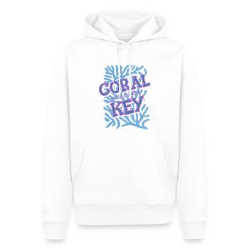 Coral Key south Florida - Sweat à capuche Premium bio Homme - blanc - Devant - Nico (187cm)