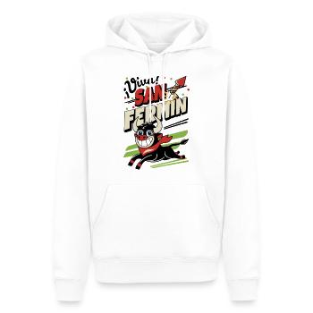 Long live San Fermín - Men’s Premium Organic Hoodie - white - Front - Nico (187cm)