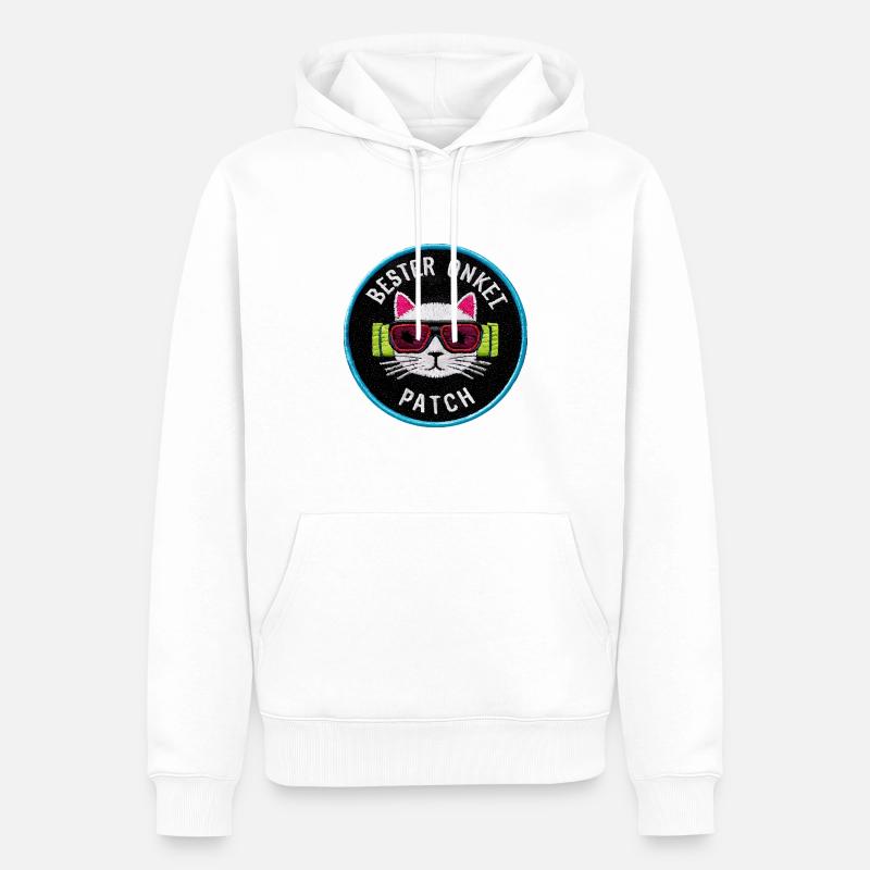 Bester Onkel - Männer Premium Bio Hoodie - Weiß