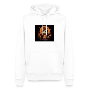 Niedliche Halloween-Kunst - Männer Premium Bio Hoodie - Weiß - Vorne - Nico (187cm)