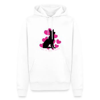 This is all I need - for German Shepherd fans - Men’s Premium Organic Hoodie - white - Front - Nico (187cm)