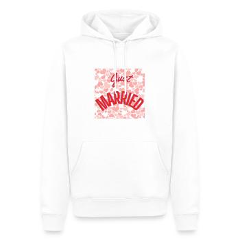 JUST MARRIED,LONG LIVE THE MARIES,EVJF,VALENTINE'S DAY - Men’s Premium Organic Hoodie - white - Front - Nico (187cm)