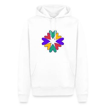 MAMA. MUTTERTAG. SCHÖNEN MUTTERTAG. ICH LIEBE DICH - Männer Premium Bio Hoodie - Weiß - Vorne - Nico (187cm)