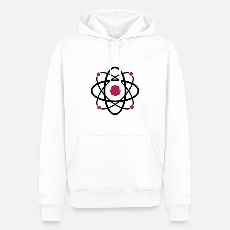 la science atome molécule - Sweat à capuche Premium bio Homme - blanc