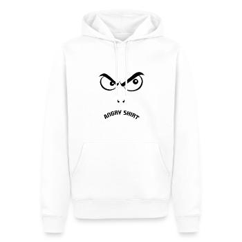 Lustig, Angry, funny, böser Blick - Männer Premium Bio Hoodie - Weiß - Vorne - Nico (187cm)