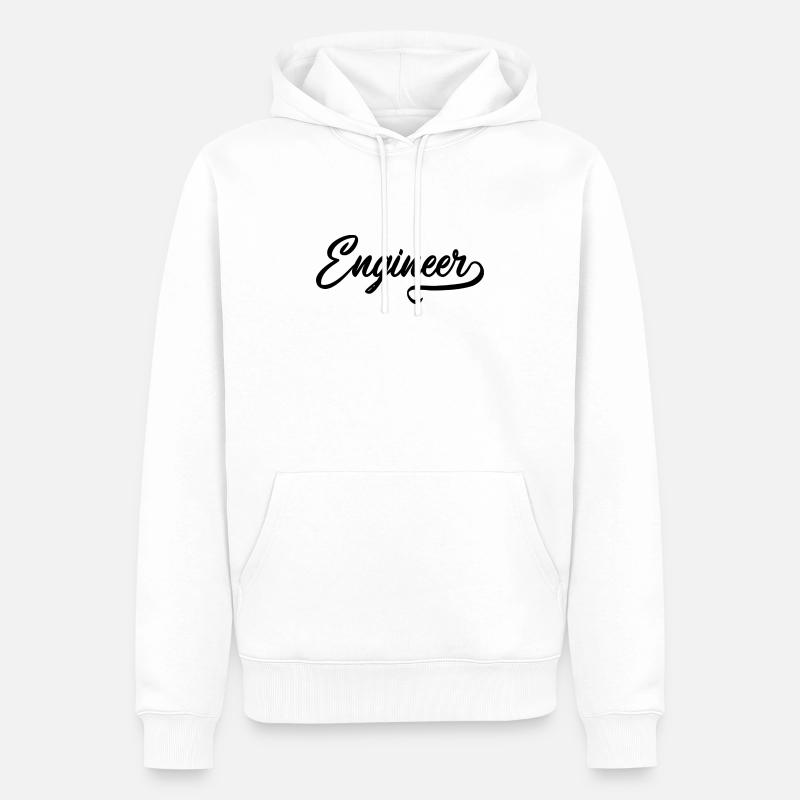 Engineer - Sweat à capuche Premium bio Homme - blanc