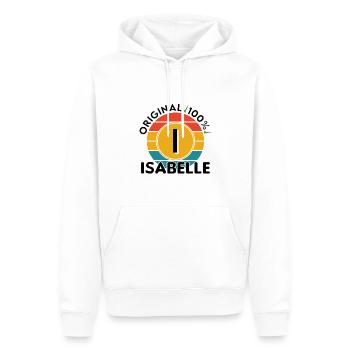 Isabelle - Männer Premium Bio Hoodie - Weiß - Vorne - Nico (187cm)