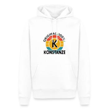Konstanze - Männer Premium Bio Hoodie - Weiß - Vorne - Nico (187cm)