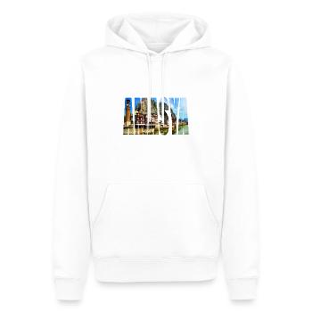 amasya panorama - Männer Premium Bio Hoodie - Weiß - Vorne - Nico (187cm)