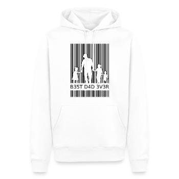 Best Dad Ever Father 3 Kids Triple Dad - Men’s Premium Organic Hoodie - white - Front - Nico (187cm)