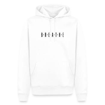 Cooler Yoga Spruch Geschenk Yogi - Männer Premium Bio Hoodie - Weiß - Vorne - Nico (187cm)
