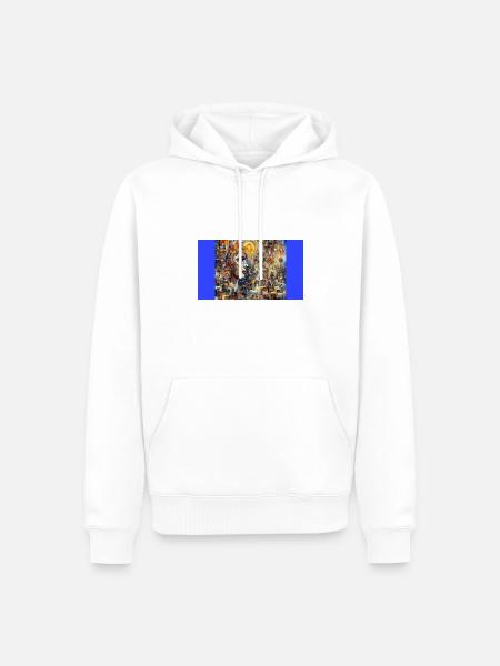 Wilde Rhythmen der Graffiti-Symphonie - Männer Premium Bio Hoodie - Weiß