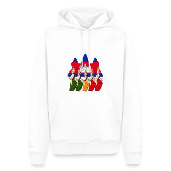 Cambodge Tradition Danse Khmer Apsara I Cadeau - Sweat à capuche Premium bio Homme - blanc - Devant - Nico (187cm)