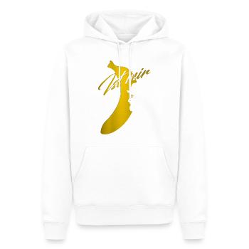 Is banana to me - Men’s Premium Organic Hoodie - white - Front - Nico (187cm)