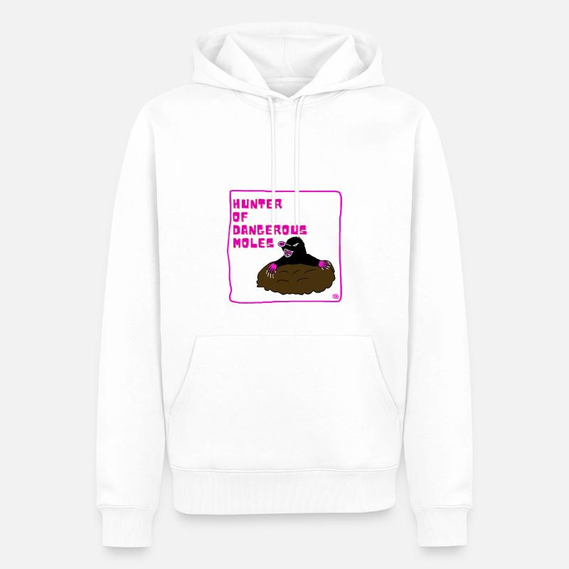 Molehunter - Männer Premium Bio Hoodie - Weiß
