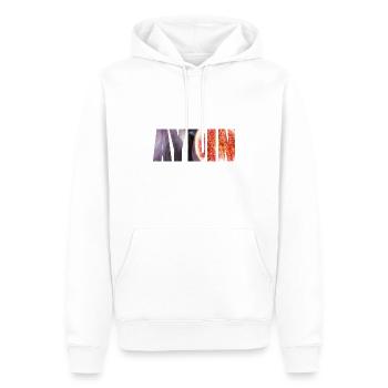 aydin feigen - Männer Premium Bio Hoodie - Weiß - Vorne - Nico (187cm)