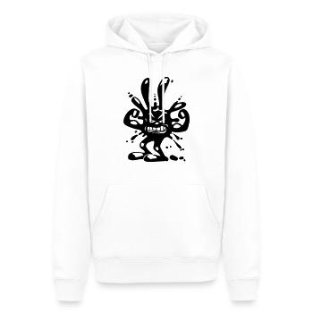 virus fleck - Männer Premium Bio Hoodie - Weiß - Vorne - Nico (187cm)