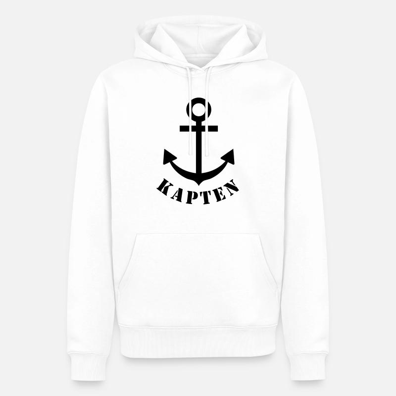 kapten - Ekologisk premiumluvtröja herr - vit