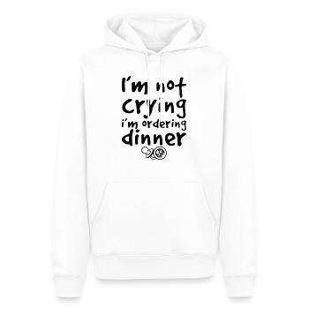 I m not crying i m ordering dinner - Männer Premium Bio Hoodie - Weiß - Vorne - Nico (187cm)