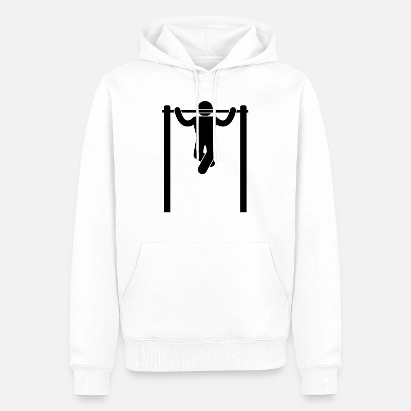 pullup - Männer Premium Bio Hoodie - Weiß
