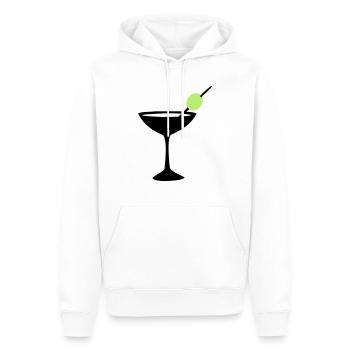 Cocktail Martini trinken - Männer Premium Bio Hoodie - Weiß - Vorne - Nico (187cm)