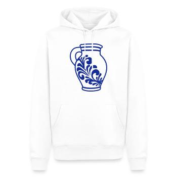 Bembel - Männer Premium Bio Hoodie - Weiß - Vorne - Nico (187cm)