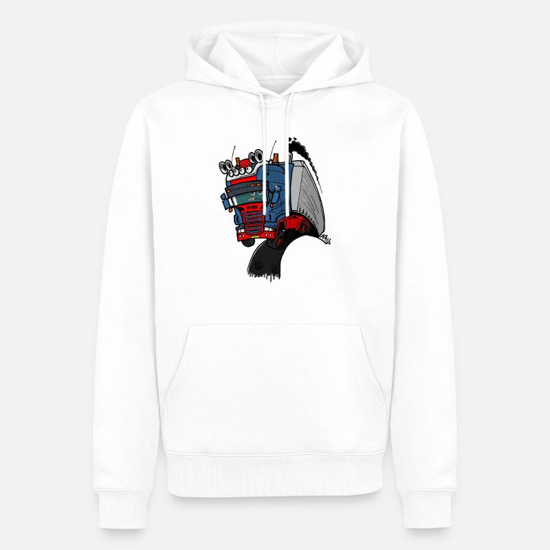 Le skane homme volant notext - Sweat à capuche Premium bio Homme - blanc