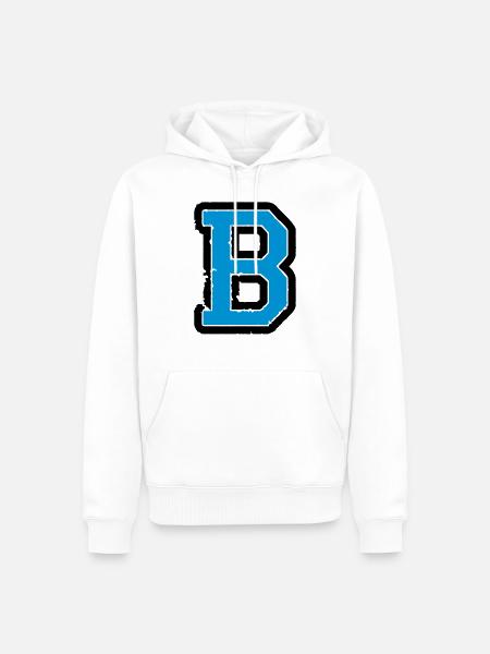 b_02 - Sweat à capuche Premium bio Homme - blanc