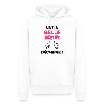 Ehe Hochzeit Liebe Paar Ehemann Frau Braut Love - Männer Premium Bio Hoodie - Weiß - Vorne - Nico (187cm)