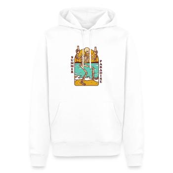 Summer Paradise - Sweat à capuche Premium bio Homme - blanc - Devant - Nico (187cm)
