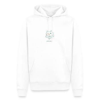 FROHE WEIHNACHTEN 2020 - Männer Premium Bio Hoodie - Weiß - Vorne - Nico (187cm)