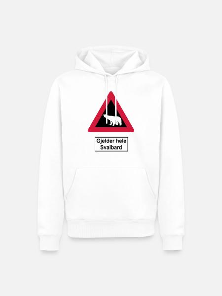 Svalbard - Men’s Premium Organic Hoodie - white