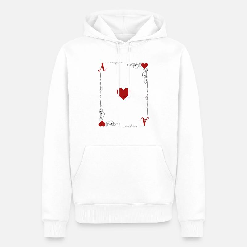 - Das ist ein Herz. - Männer Premium Bio Hoodie - Weiß